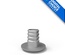 Titanium base with screw