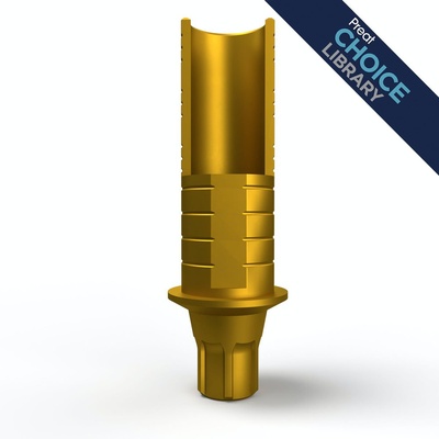 Titanium base with screw