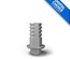 Titanium base with screw