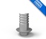 Titanium base with screw