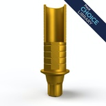 Titanium base with screw