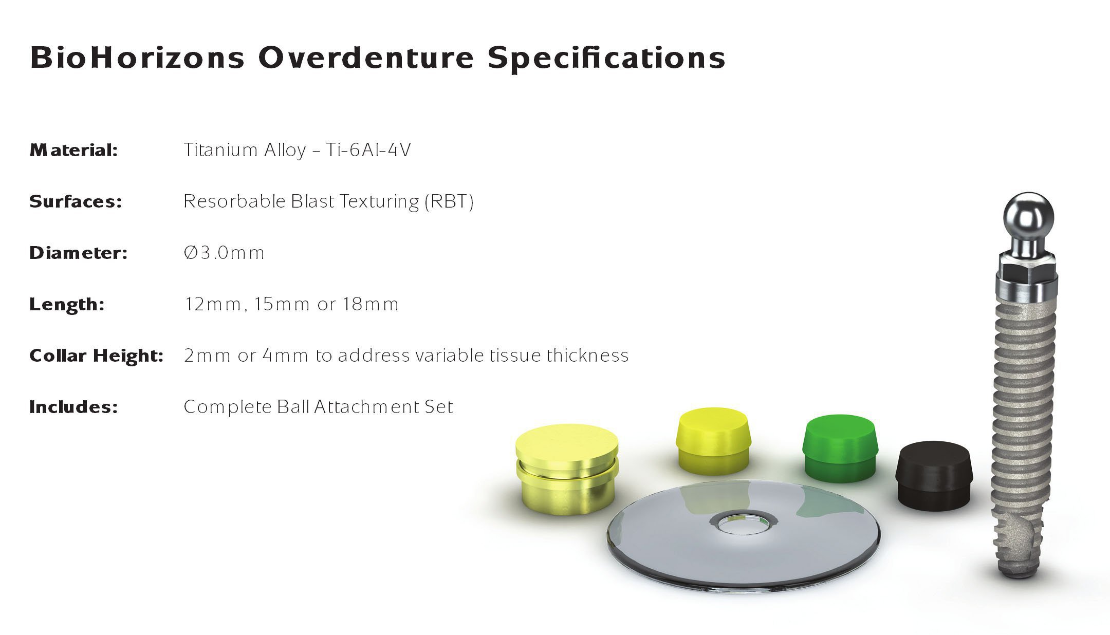 BioHorizons Overdenture Implant dentaire SpotImplant