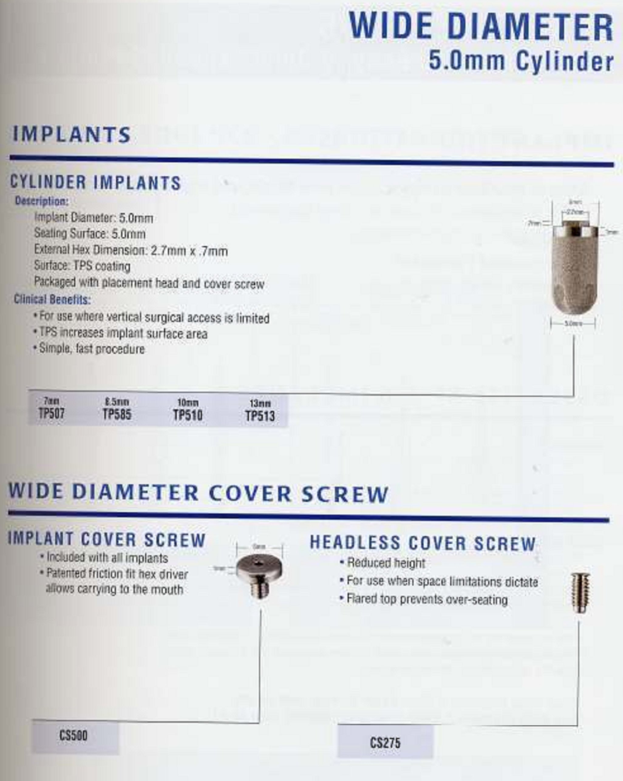 Biomet 3i Cylinder (3.3) Dental Implant SpotImplant