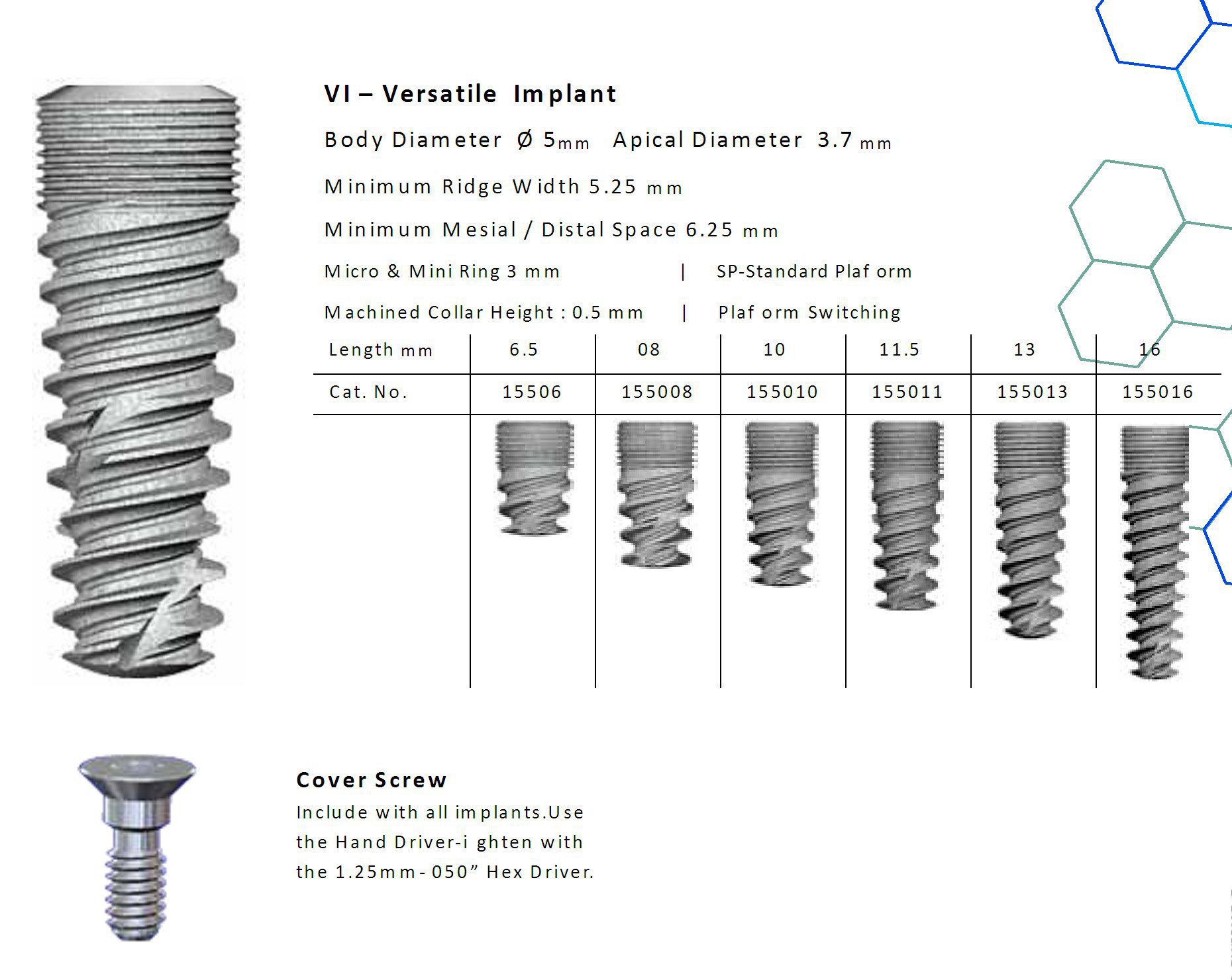 Dentalis Bio Solution Versatile VI Dental Implant | SpotImplant