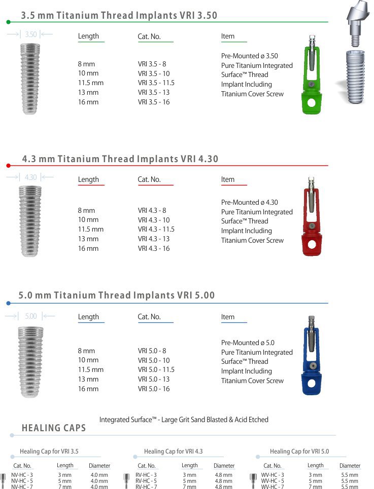 Hi-Tec Implants Vision VRI Dental Implant | SpotImplant