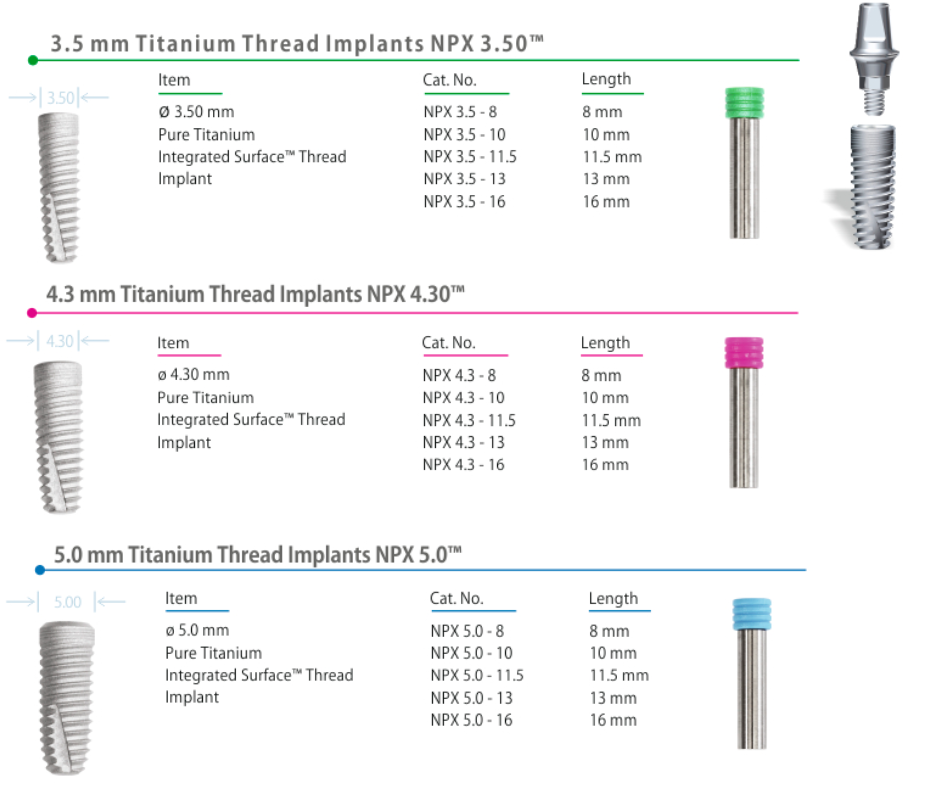 Hi-Tec Implants NPX Dental Implant | SpotImplant