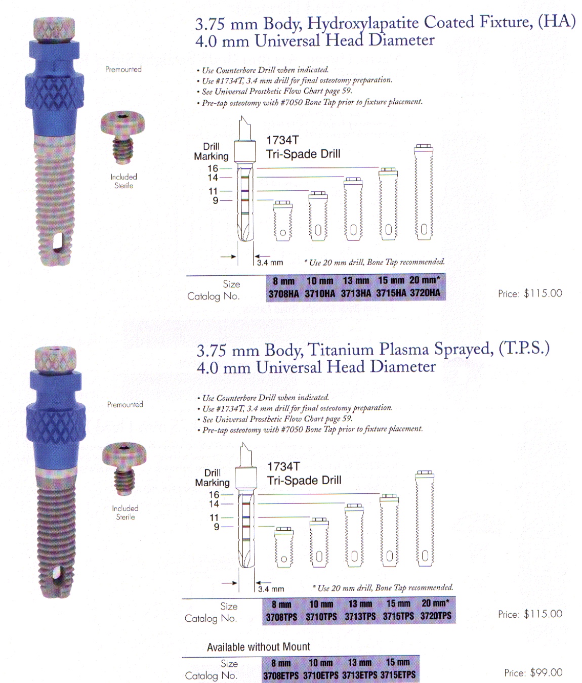 IMTEC Hexed Head 3.75/4 Dental Implant SpotImplant