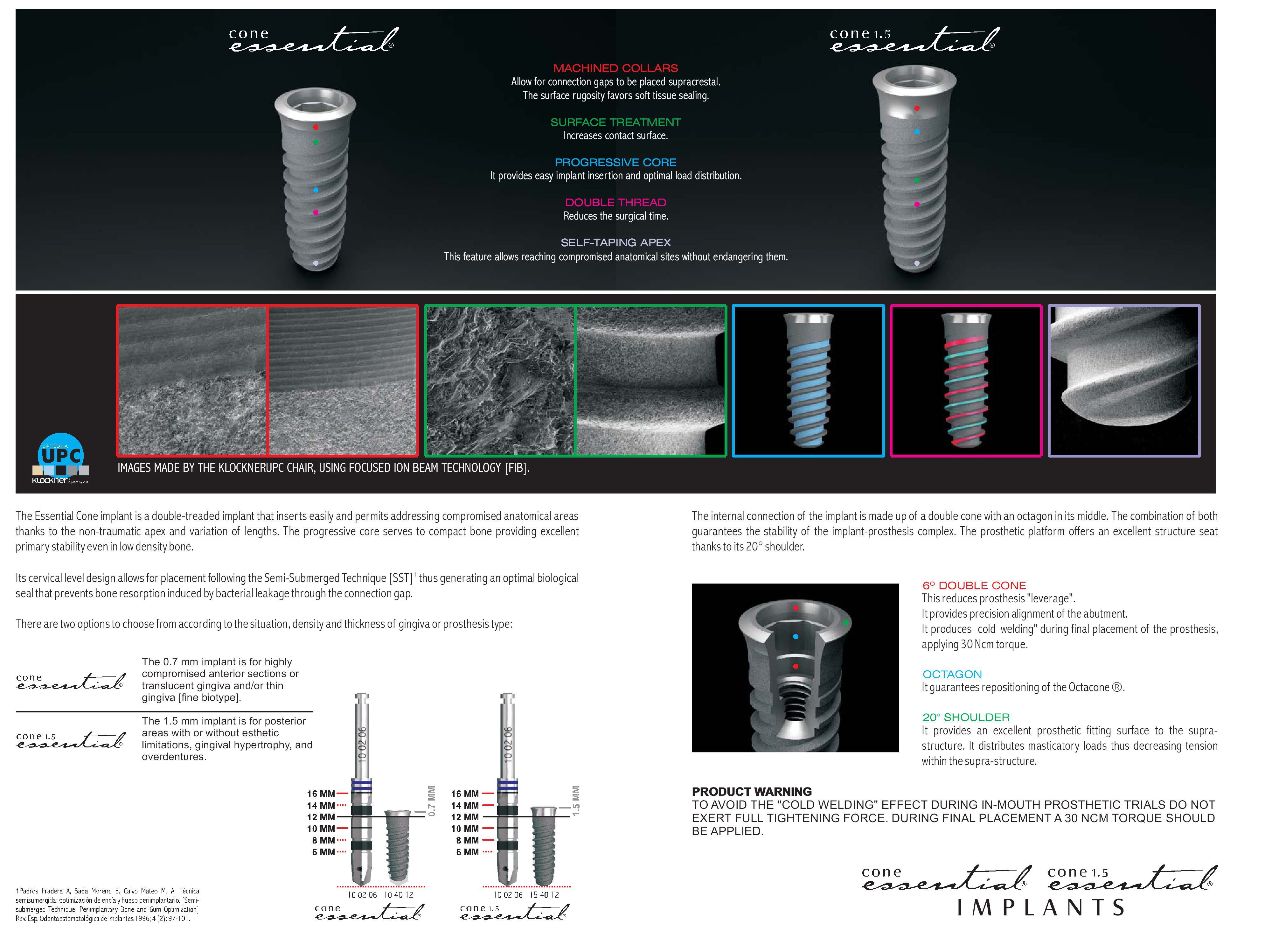 Klockner Essential Cone Implante dental SpotImplant