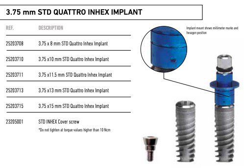 Ticare / Mozo-Grau InHex Quattro Dental Implant | SpotImplant