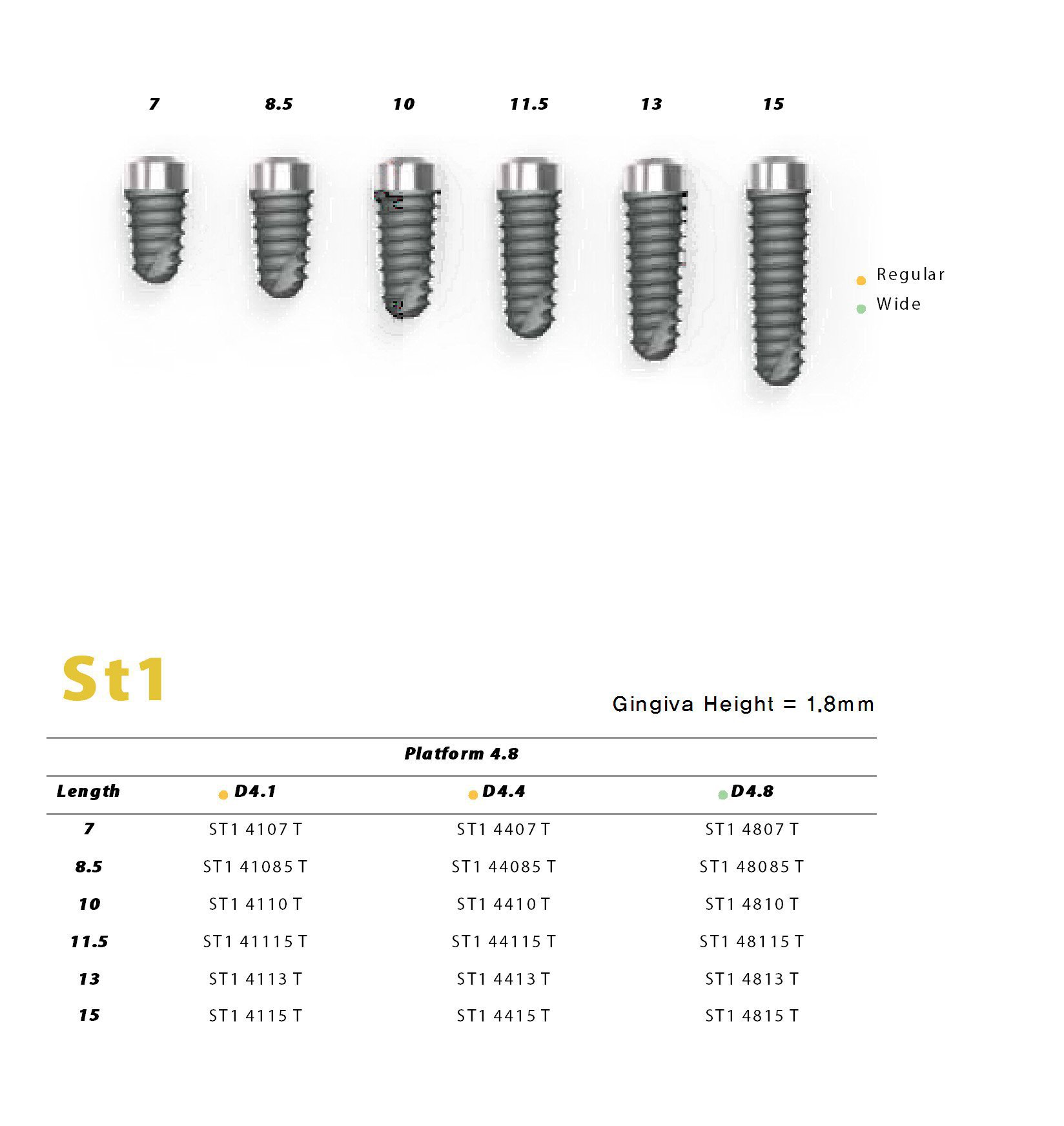 UFIT Implant ST1 Dental Implant | SpotImplant